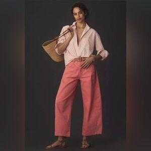 Pilcro The Kenna Mid-Rise Heritage Anthropologie Barrel Jeans Size 30